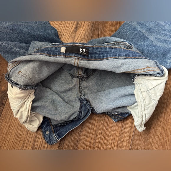 KUT from the Kloth Rachel Mom Jeans Size 6 Distressed Raw Hem - Picture 9 of 14